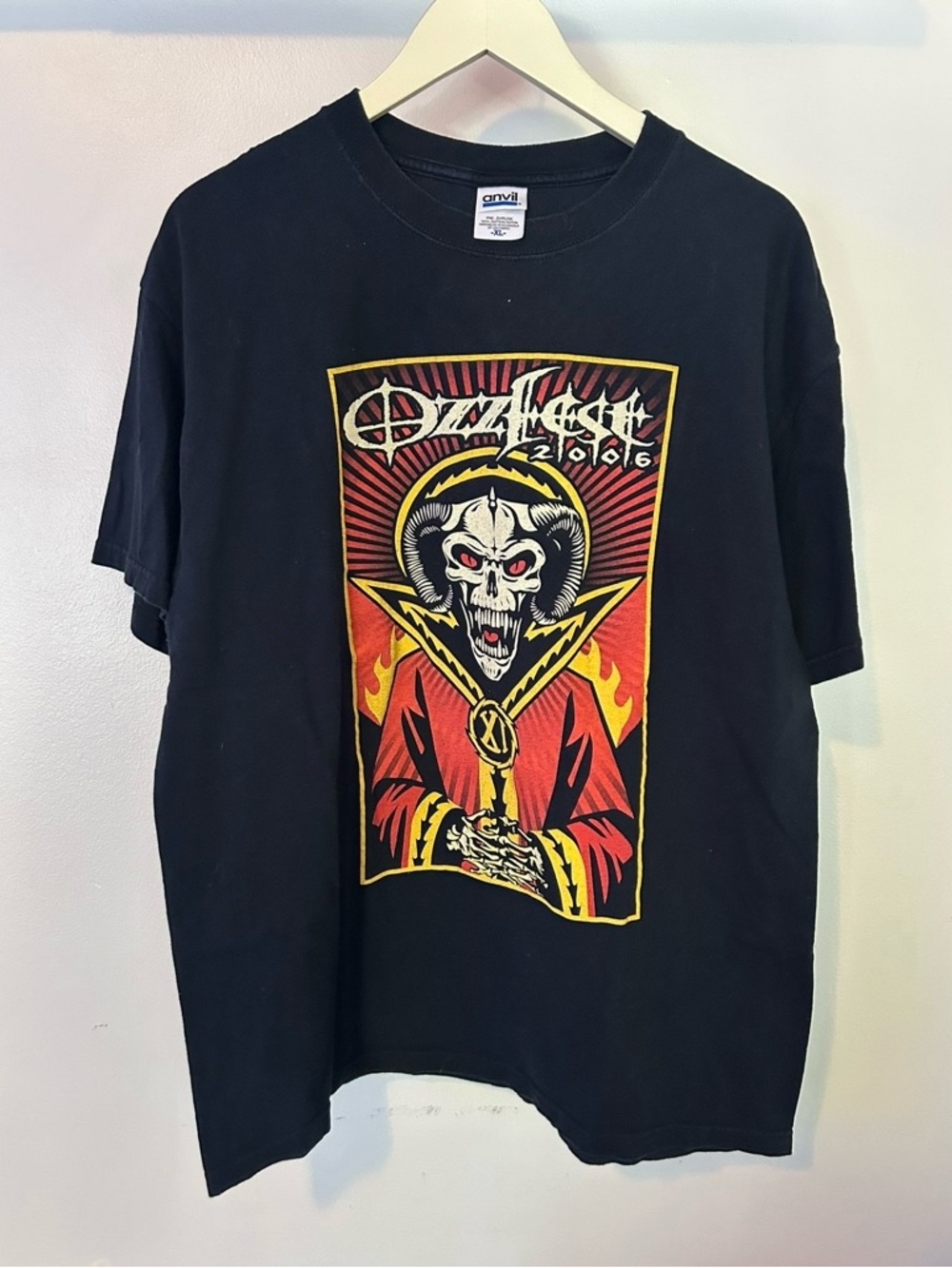 Vintage Y2K 2006 Ozzfest Ozzy Osbourne Band T Shirt Rare Anvil XL